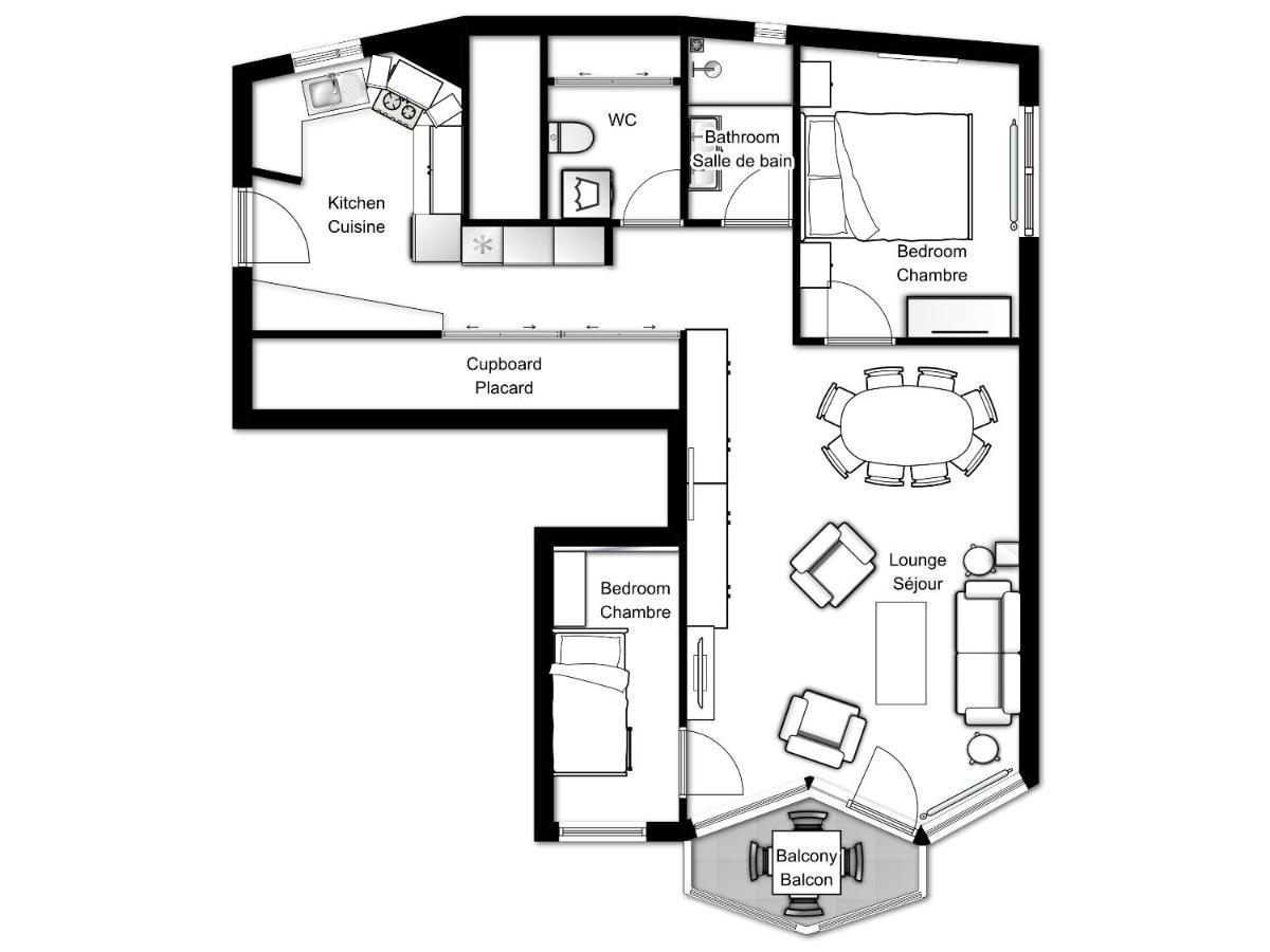 Le Beausite C Apartment - Chamonix All Year Luaran gambar